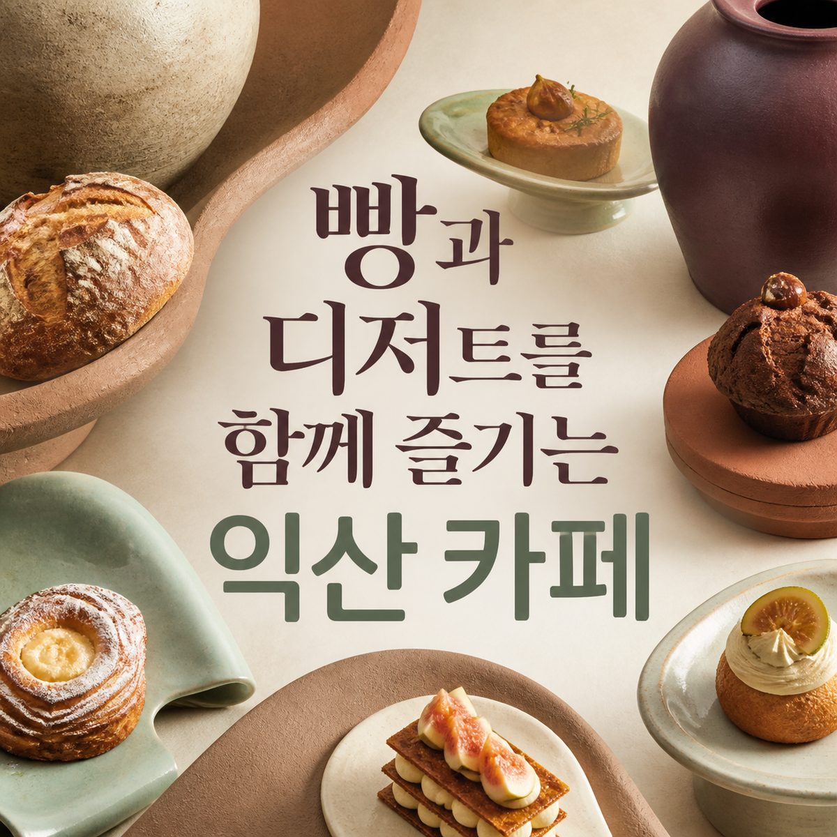 빵과 디저트를 함께 즐기는 익산 카페