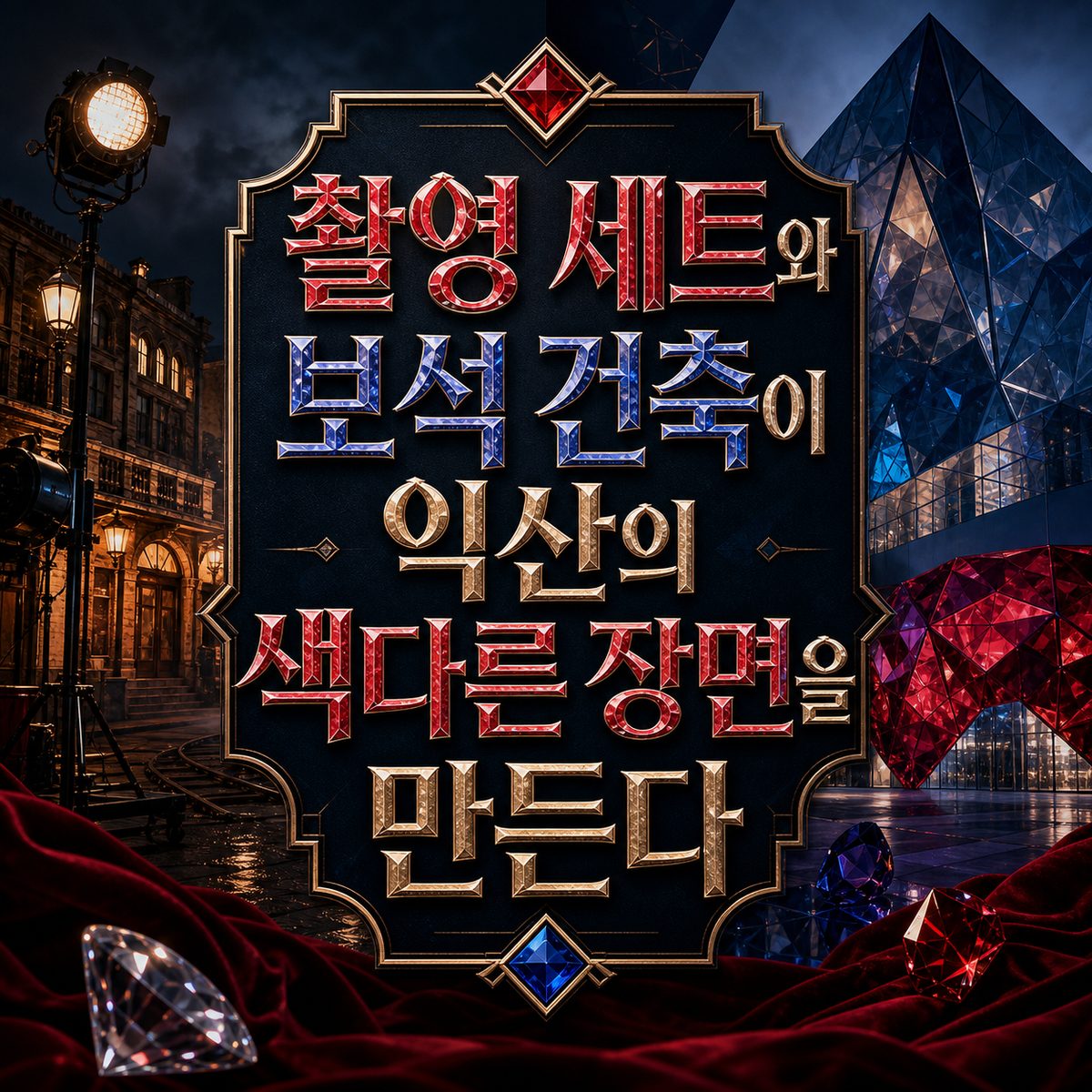 촬영 세트와 보석 건축이 익산의 색다른 장면을 만든다