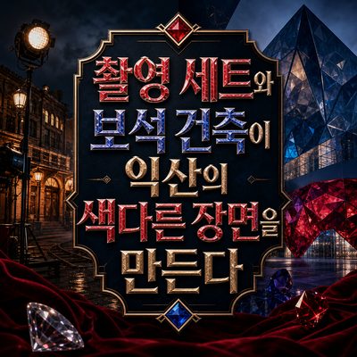 촬영 세트와 보석 건축이 익산의 색다른 장면을 만든다