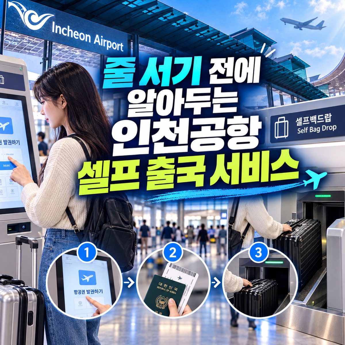 줄 서기 전에 알아두는 인천공항 셀프 출국 서비스