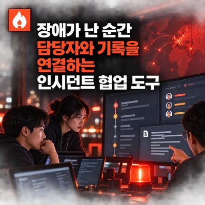 장애가 난 순간 담당자와 기록을 연결하는 인시던트 협업 도구