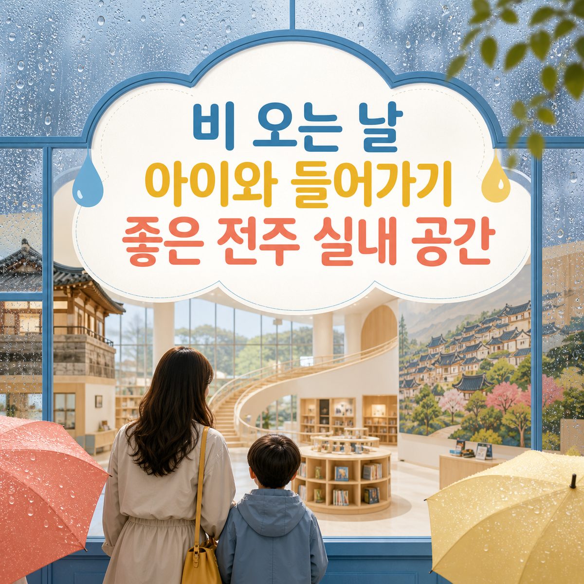 비 오는 날 아이와 들어가기 좋은 전주 실내 공간