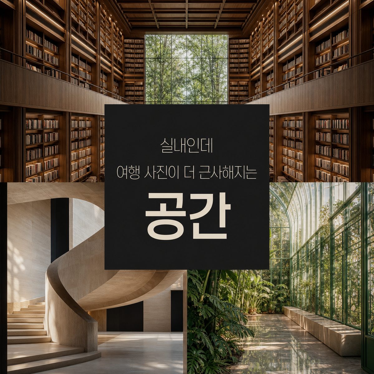 실내인데 여행 사진이 더 근사해지는 공간