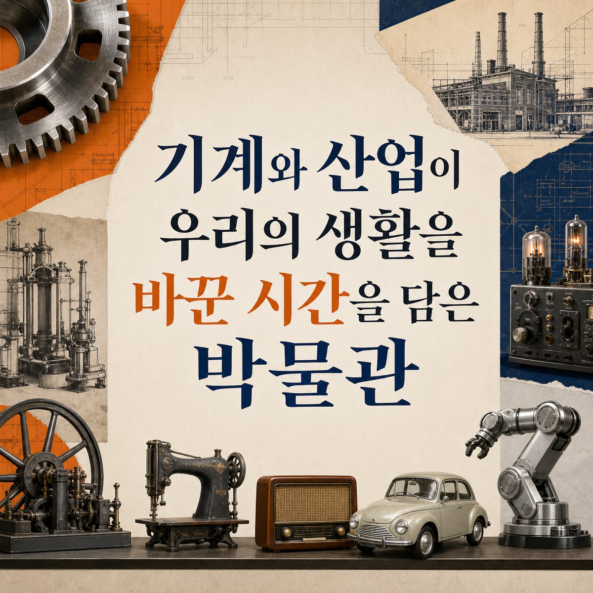 기계와 산업이 우리의 생활을 바꾼 시간을 담은 박물관