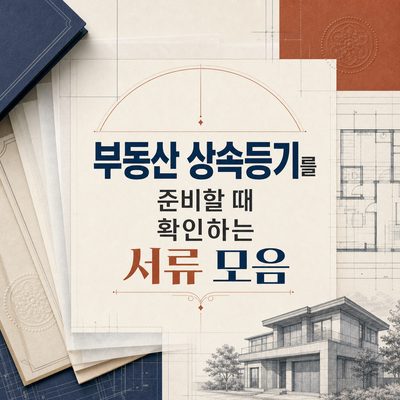 부동산 상속등기를 준비할 때 확인하는 서류 모음