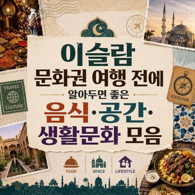 이슬람 문화권 여행 전에 알아두면 좋은 음식·공간·생활문화 모음