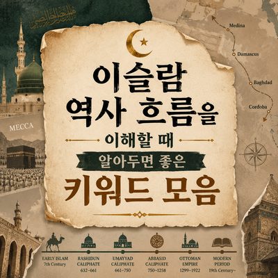 이슬람 역사 흐름을 이해할 때 알아두면 좋은 키워드 모음