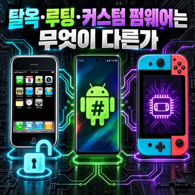 탈옥·루팅·커스텀 펌웨어는 무엇이 다른가