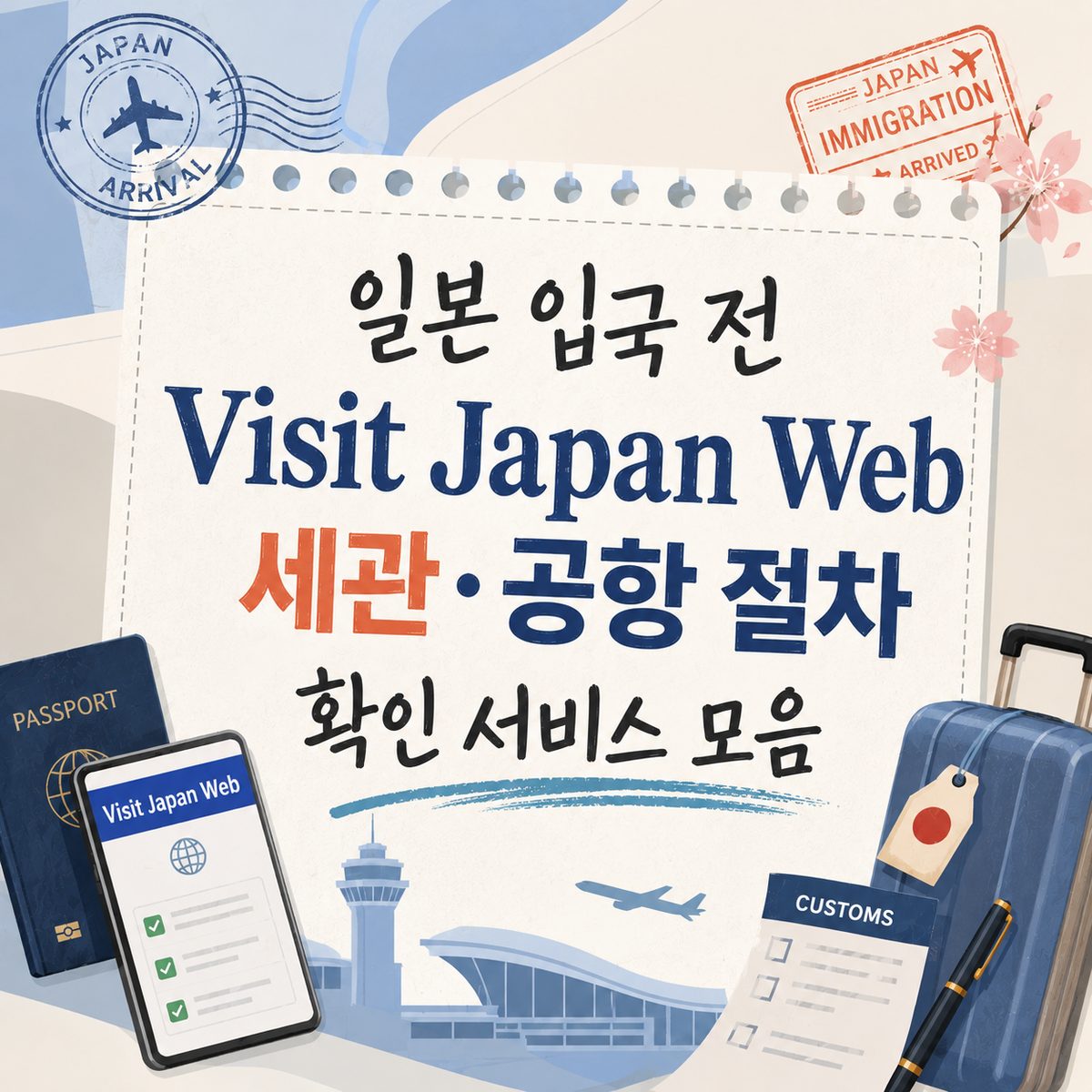 日本入国前 Visit Japan Web・税関・空港手続き確認サービスまとめ