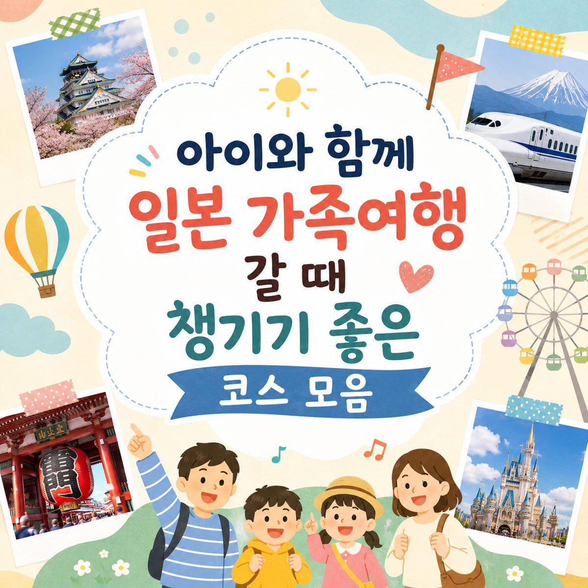 아이와 함께 일본 가족여행 갈 때 챙기기 좋은 코스 모음