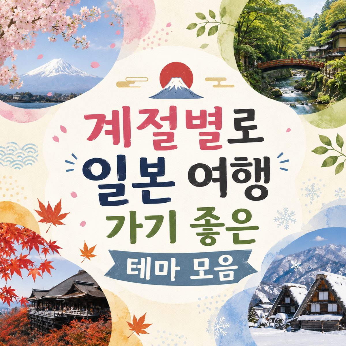 계절별로 일본 여행 가기 좋은 테마 모음