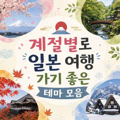 계절별로 일본 여행 가기 좋은 테마 모음