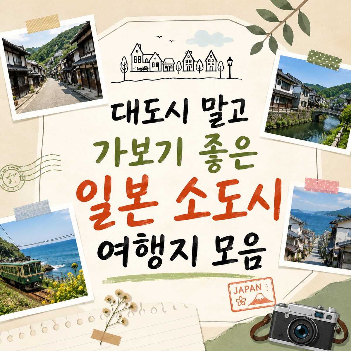 대도시 말고 가보기 좋은 일본 소도시 여행지 모음
