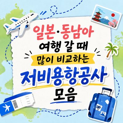 일본·동남아 여행 갈 때 많이 비교하는 저비용항공사 모음