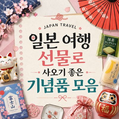 일본 여행 선물로 사오기 좋은 기념품 모음