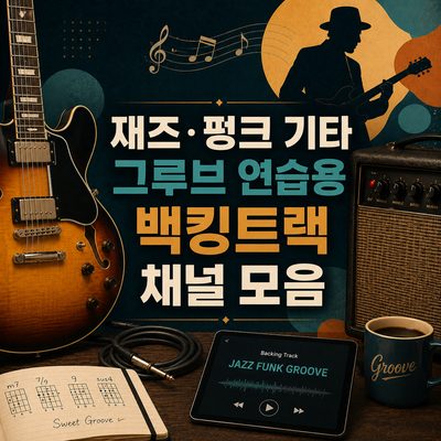 재즈·펑크 기타 그루브 연습용 백킹트랙 채널 모음