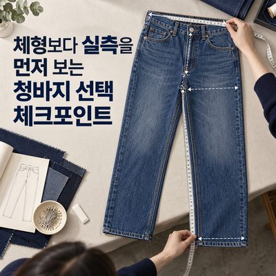 체형보다 실측을 먼저 보는 청바지 선택 체크포인트