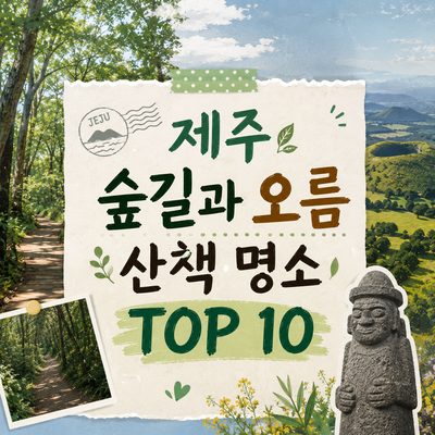제주 숲길과 오름 산책 명소 TOP 10