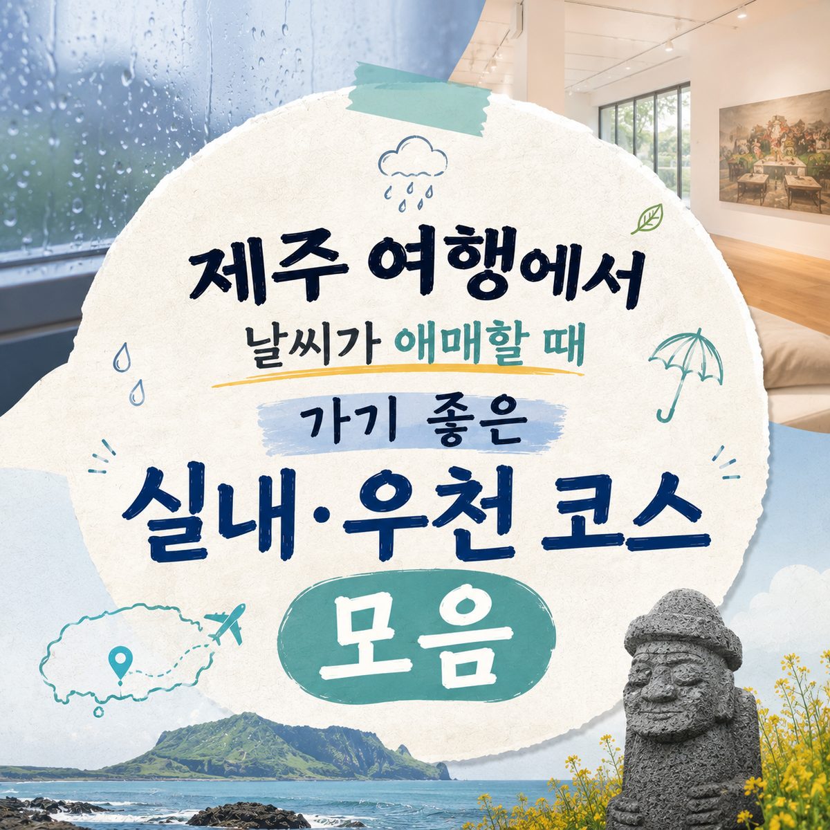 제주 여행에서 날씨가 애매할 때 가기 좋은 실내·우천 코스 모음