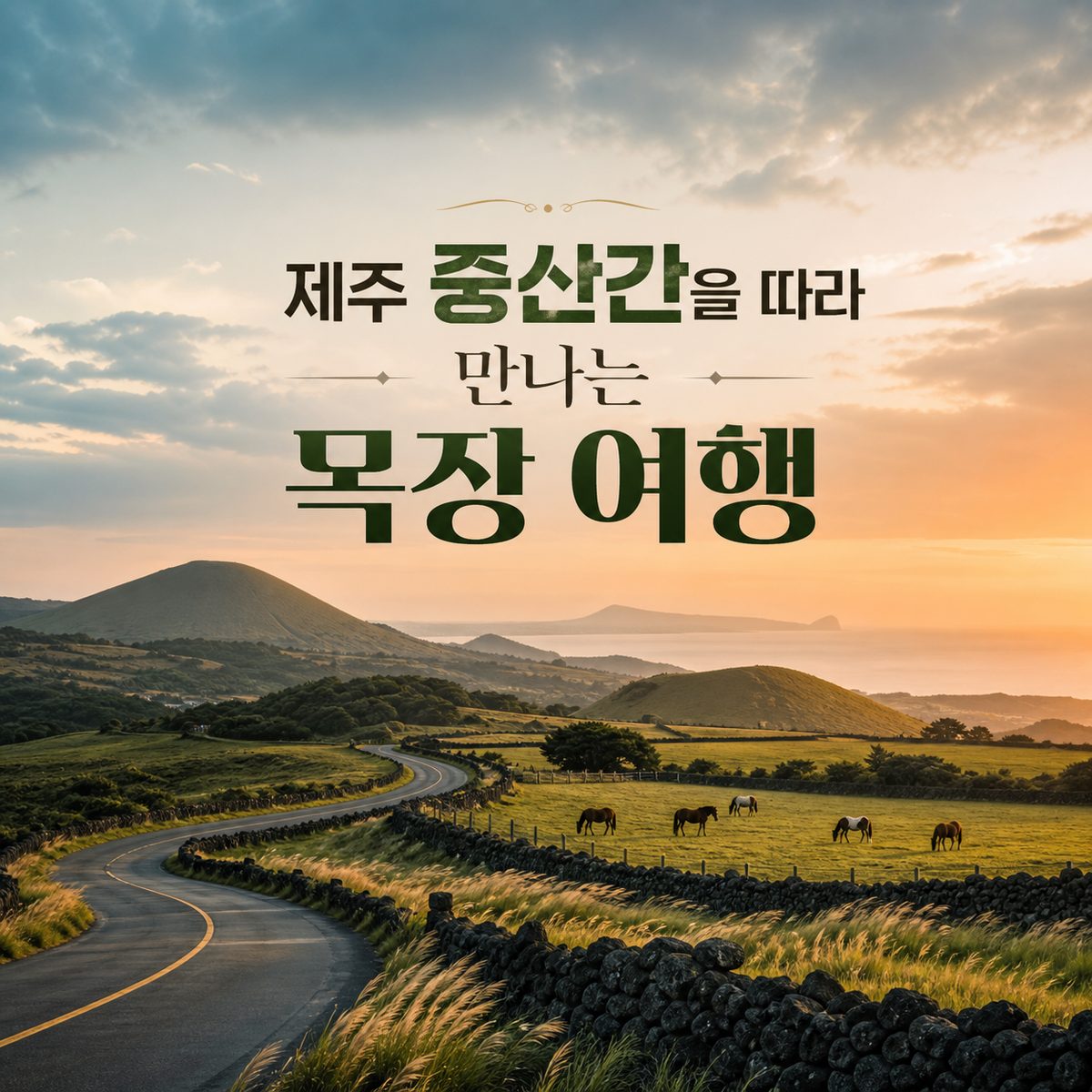 제주 중산간을 따라 만나는 목장 여행