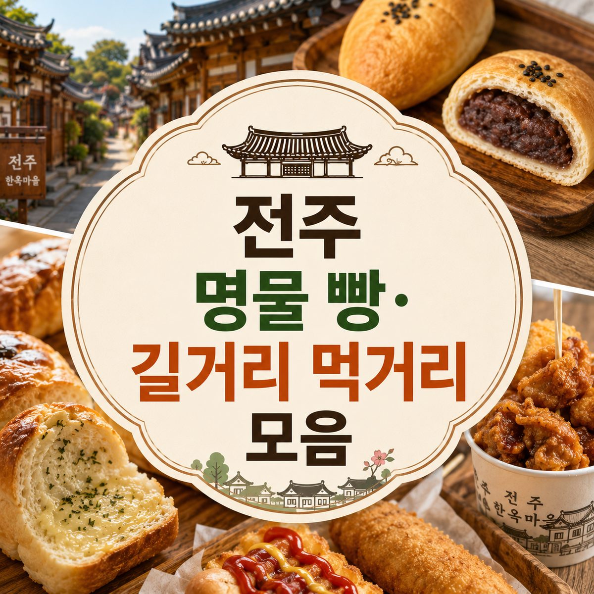 전주 명물 빵·길거리 먹거리 모음
