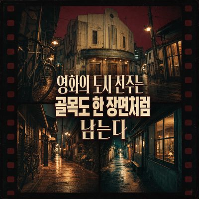 영화의 도시 전주는 골목도 한 장면처럼 남는다