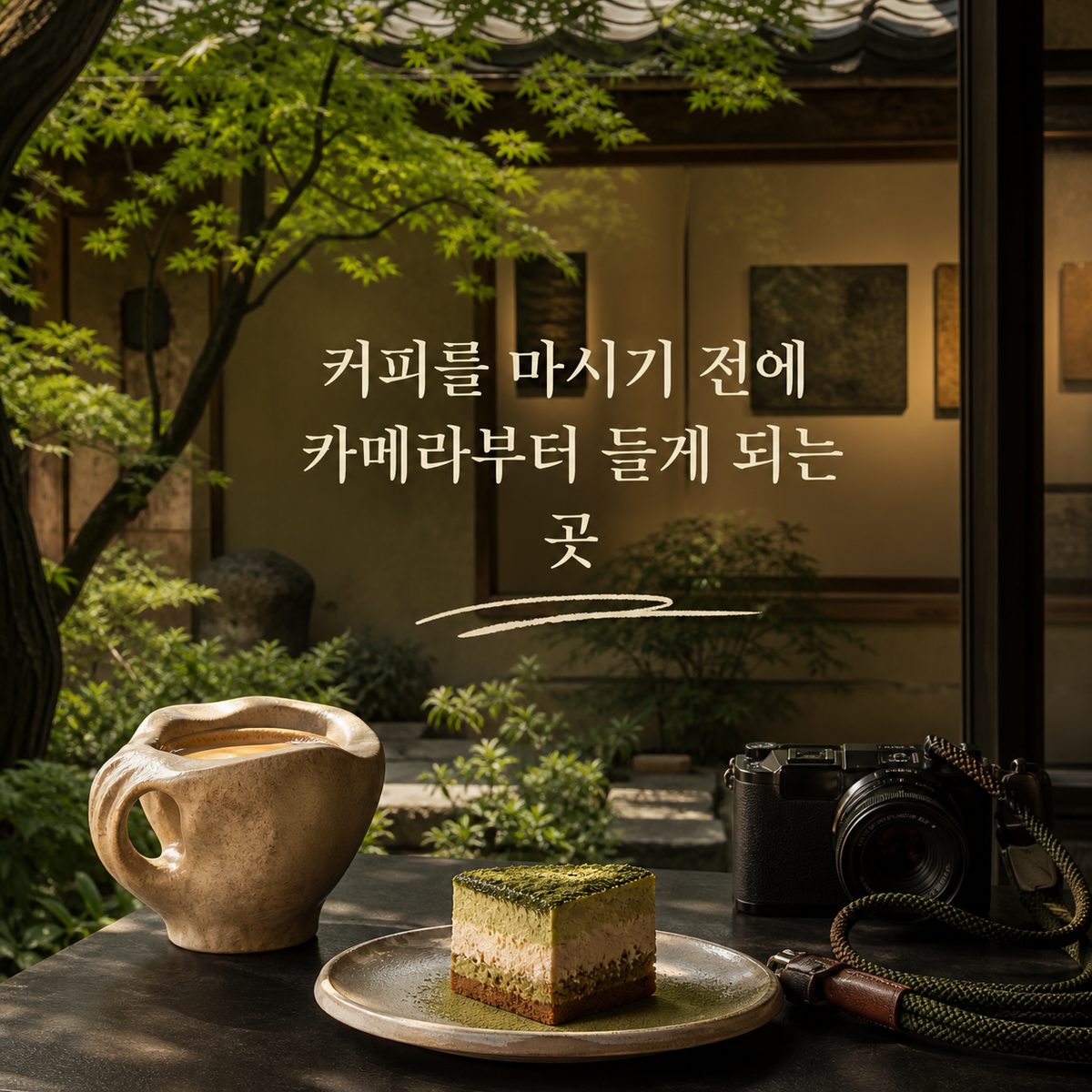 커피를 마시기 전에 카메라부터 들게 되는 곳
