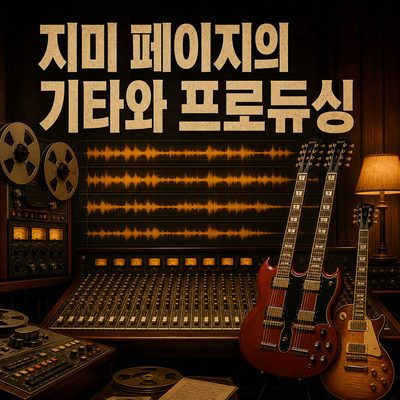 지미 페이지의 프로듀싱과 기타를 듣는 레드 제플린 앨범 8장