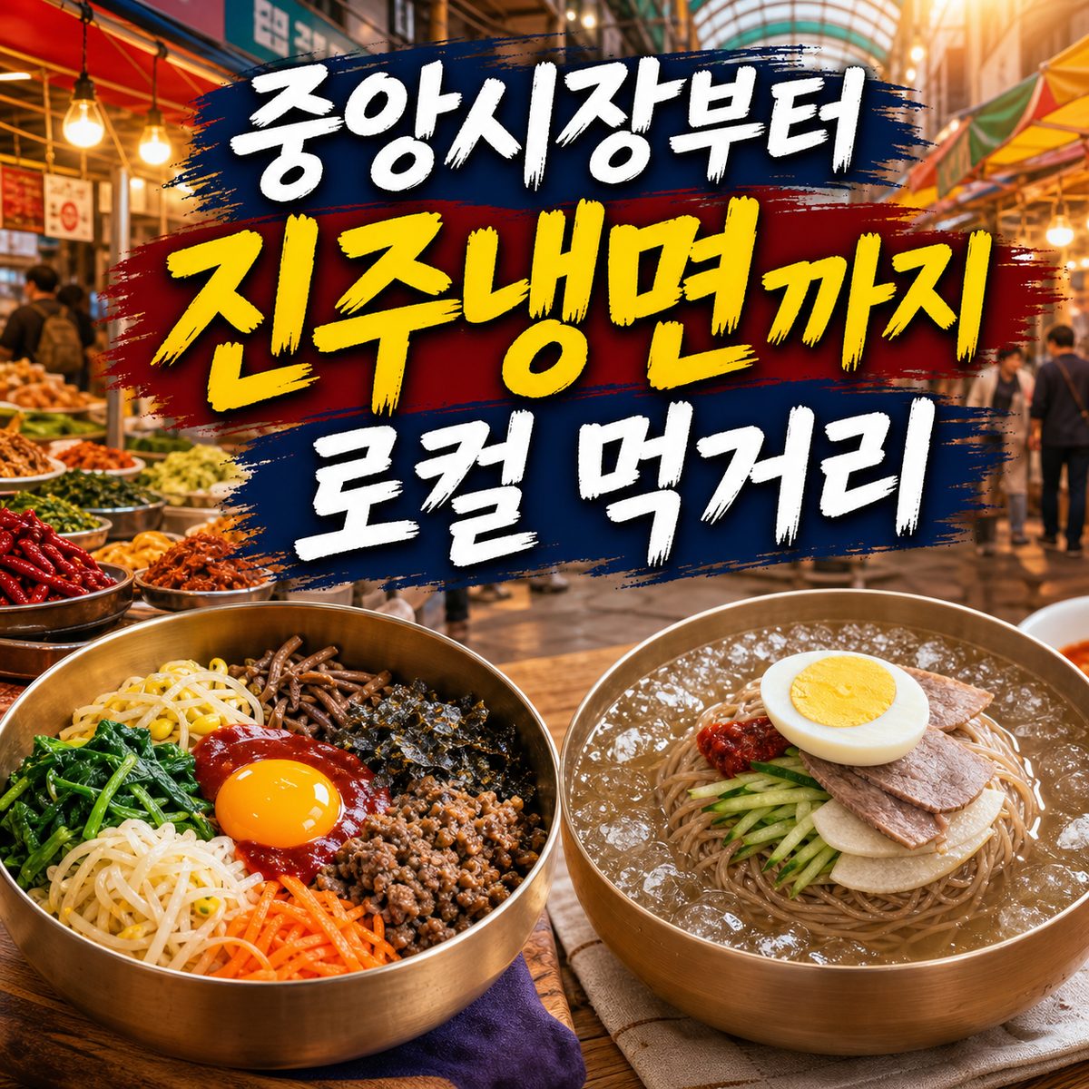 중앙시장부터 진주냉면까지 진주 로컬 먹거리 8곳