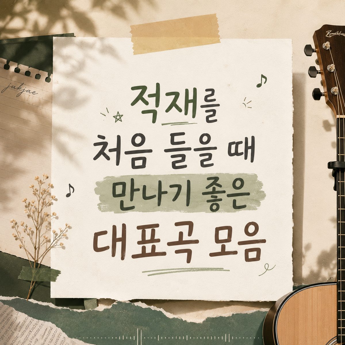 적재를 처음 들을 때 만나기 좋은 대표곡 모음