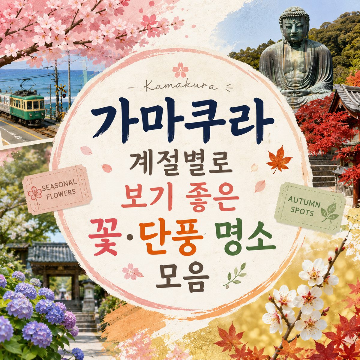 가마쿠라 계절별로 보기 좋은 꽃·단풍 명소 모음