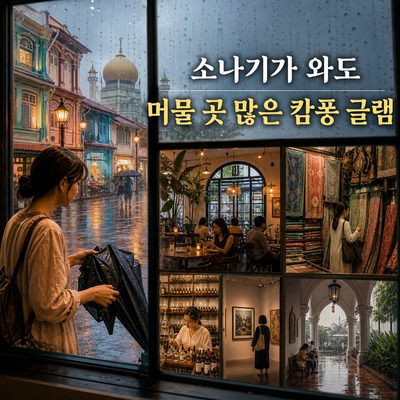 소나기가 와도 머물 곳이 많은 캄퐁 글램