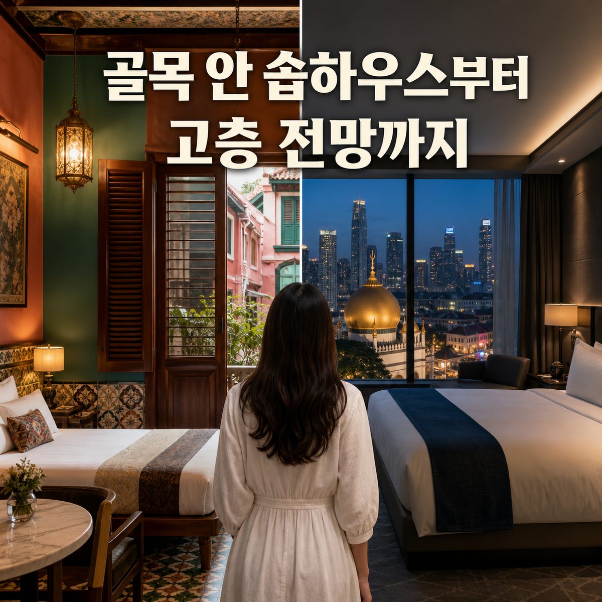 골목 안 숍하우스부터 고층 전망까지, 캄퐁 글램 숙소