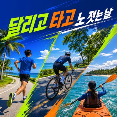 달리고 타고 노 젓는 날, 카통에서 바다까지