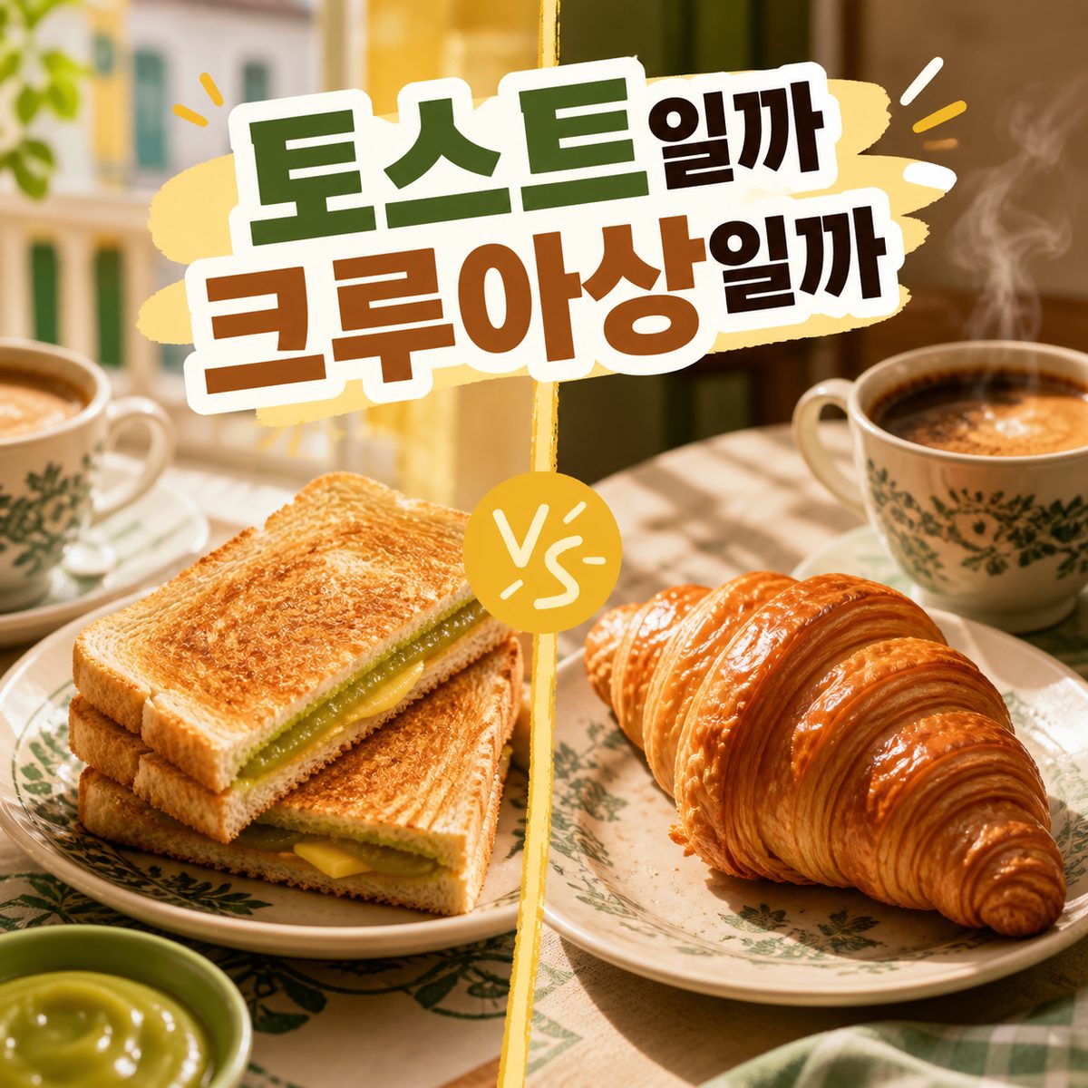 토스트로 시작할까 크루아상으로 시작할까, 카통의 아침