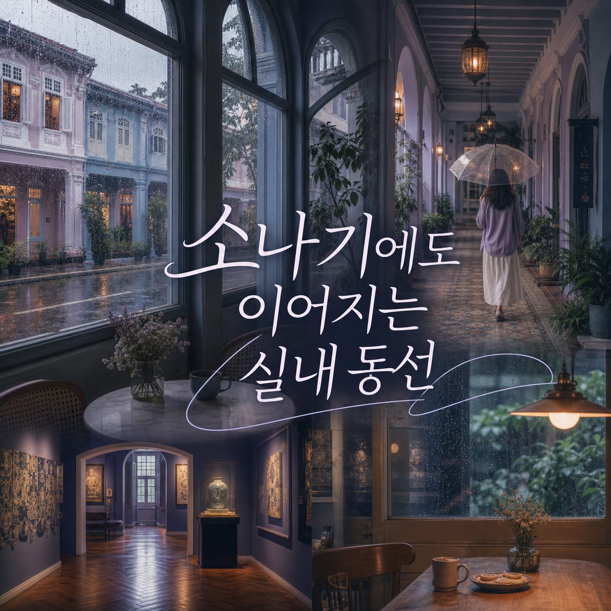 소나기가 와도 멈추지 않는 카통·주치앗 실내 동선