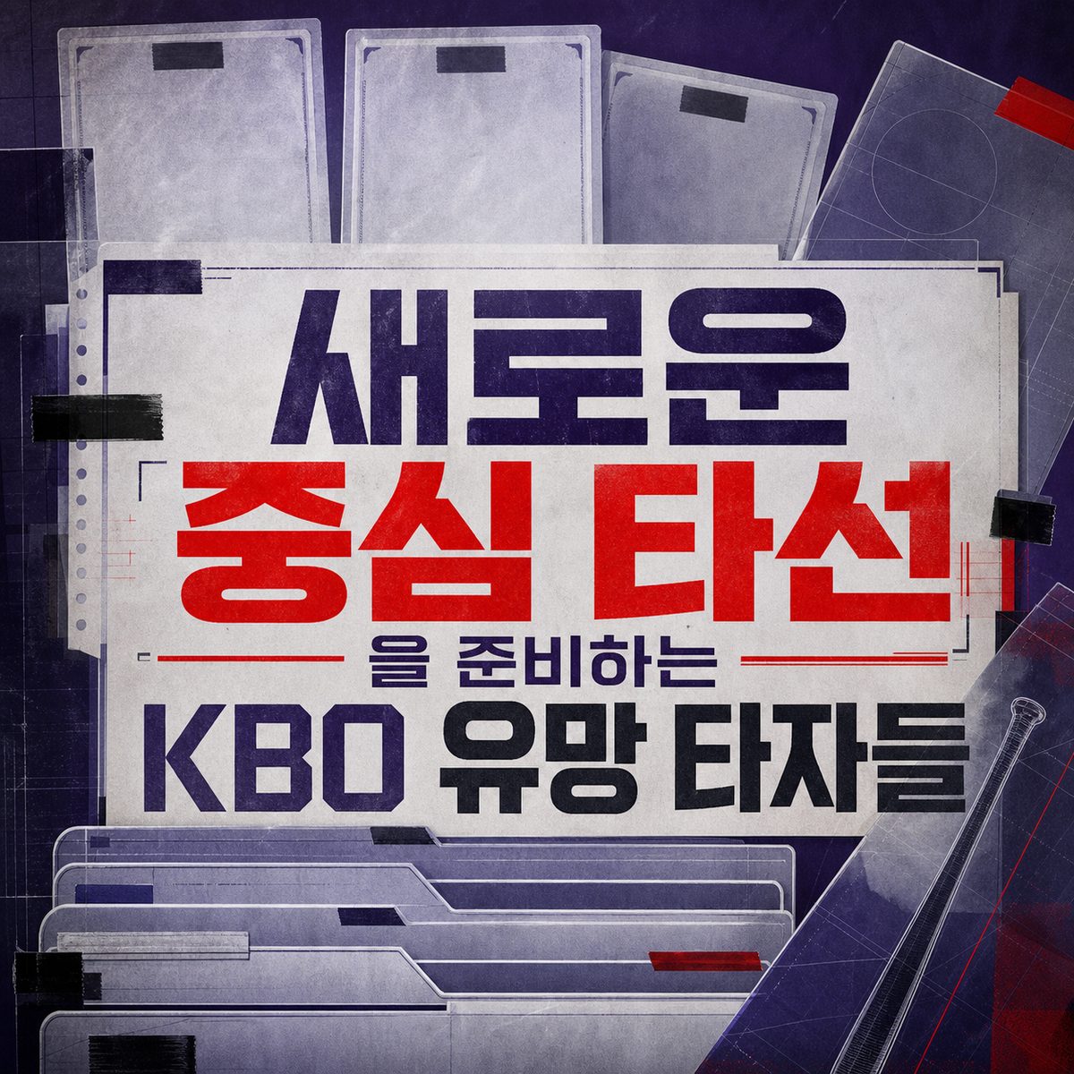 새로운 중심 타선을 준비하는 KBO 유망 타자들