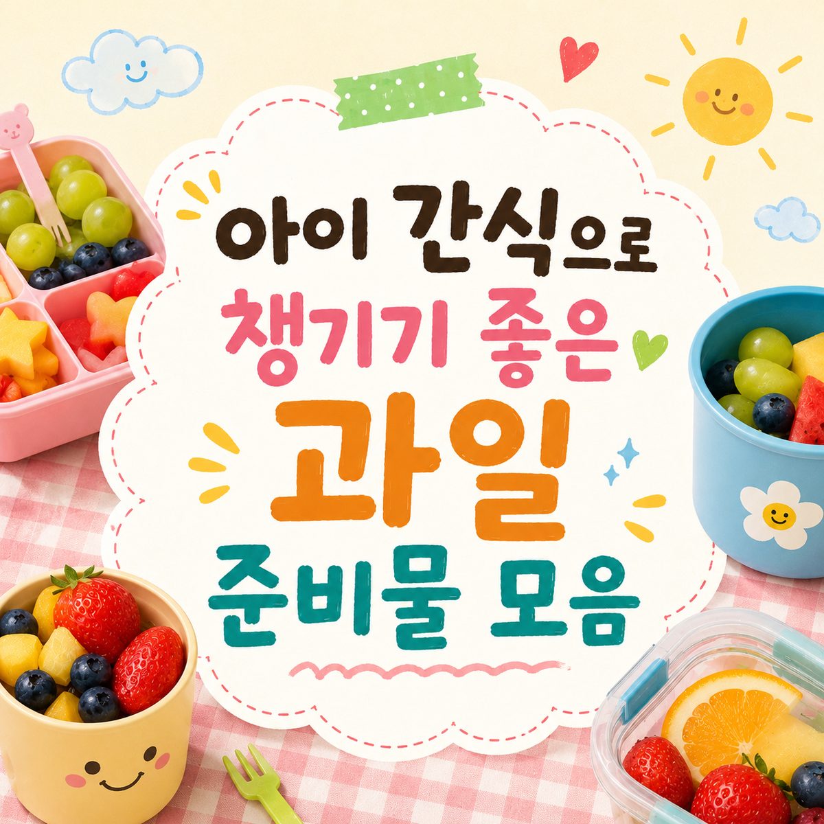 아이 간식으로 챙기기 좋은 과일 준비물 모음