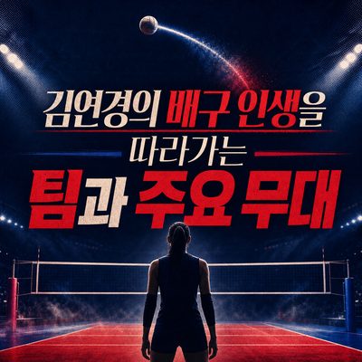 김연경의 배구 인생을 따라가는 팀과 주요 무대