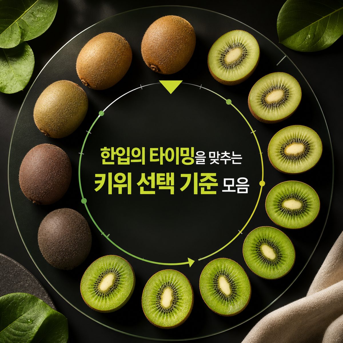 한입의 타이밍을 맞추는 키위 선택 기준 모음