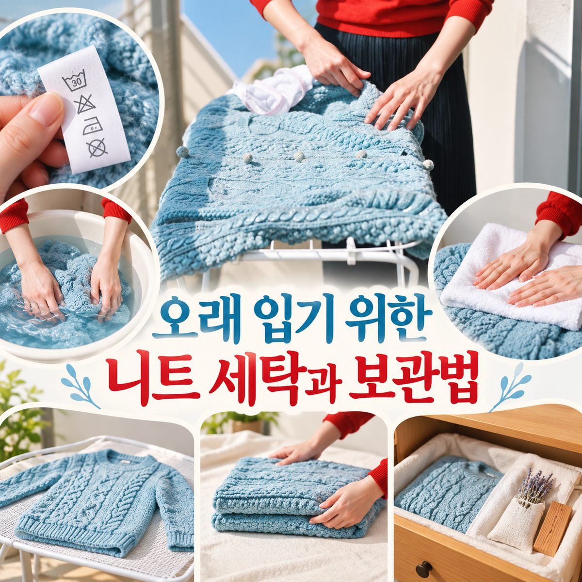 오래 입기 위한 니트 세탁과 보관법