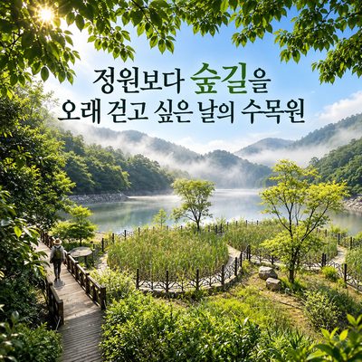정원보다 숲길을 오래 걷고 싶은 날의 수목원