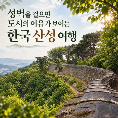 성벽을 걸으면 도시의 이유가 보이는 한국 산성 여행