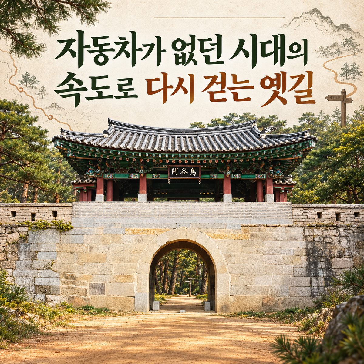 자동차가 없던 시대의 속도로 다시 걷는 옛길