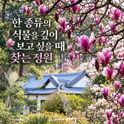 한 종류의 식물을 깊이 보고 싶을 때 찾는 정원
