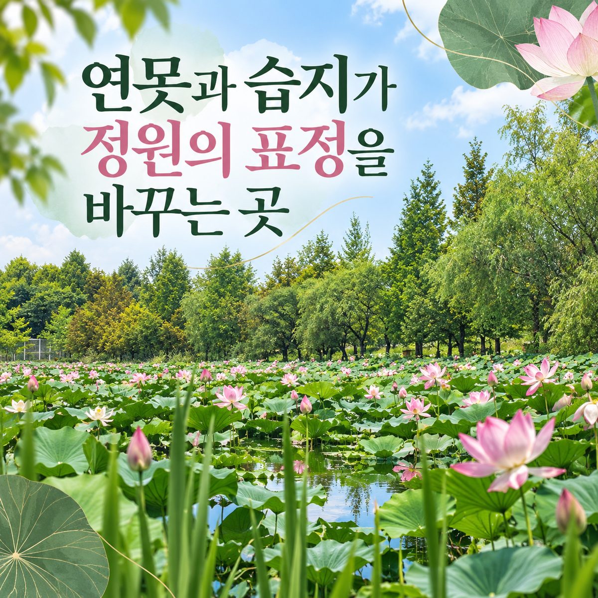 연못과 습지가 정원의 표정을 바꾸는 곳