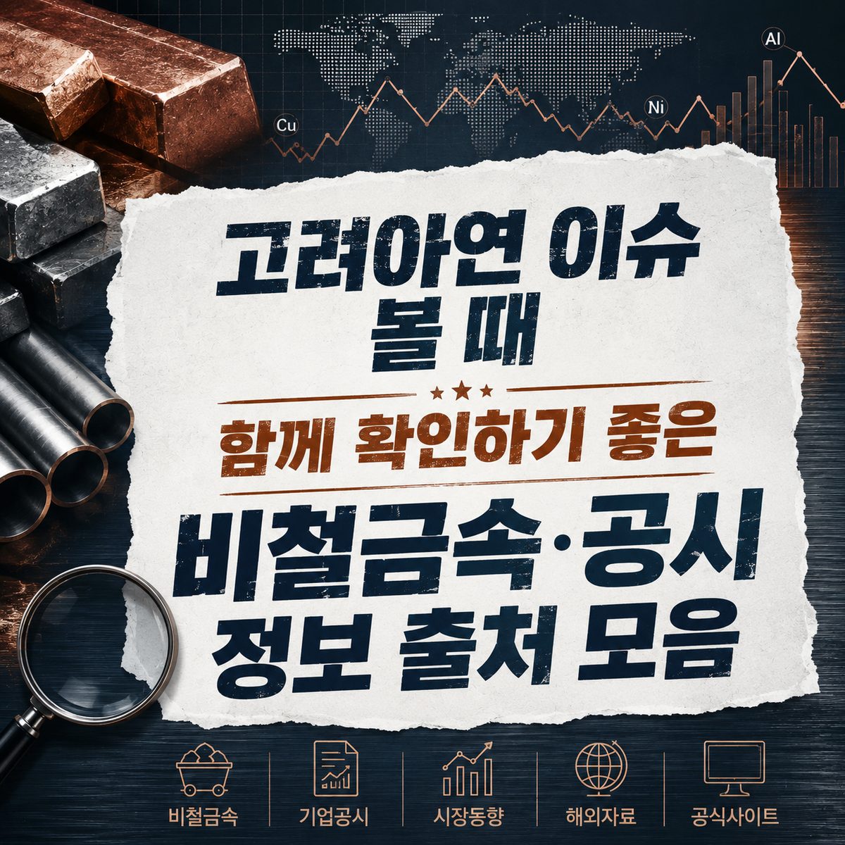 고려아연 이슈 볼 때 함께 확인하기 좋은 비철금속·공시 정보 출처 모음