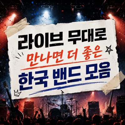 라이브 무대로 만나면 더 좋은 한국 밴드 모음