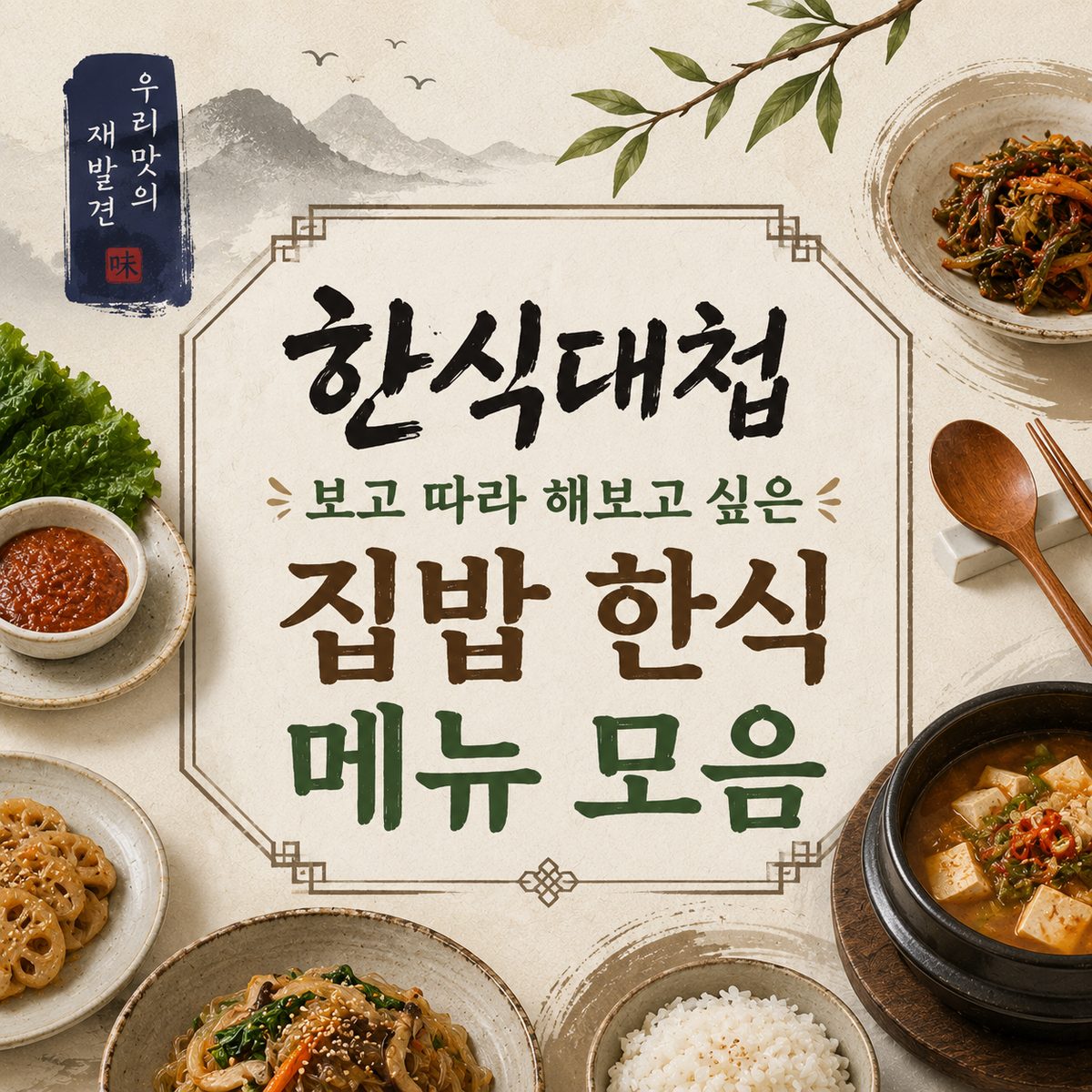한식대첩 보고 따라 해보고 싶은 집밥 한식 메뉴 모음