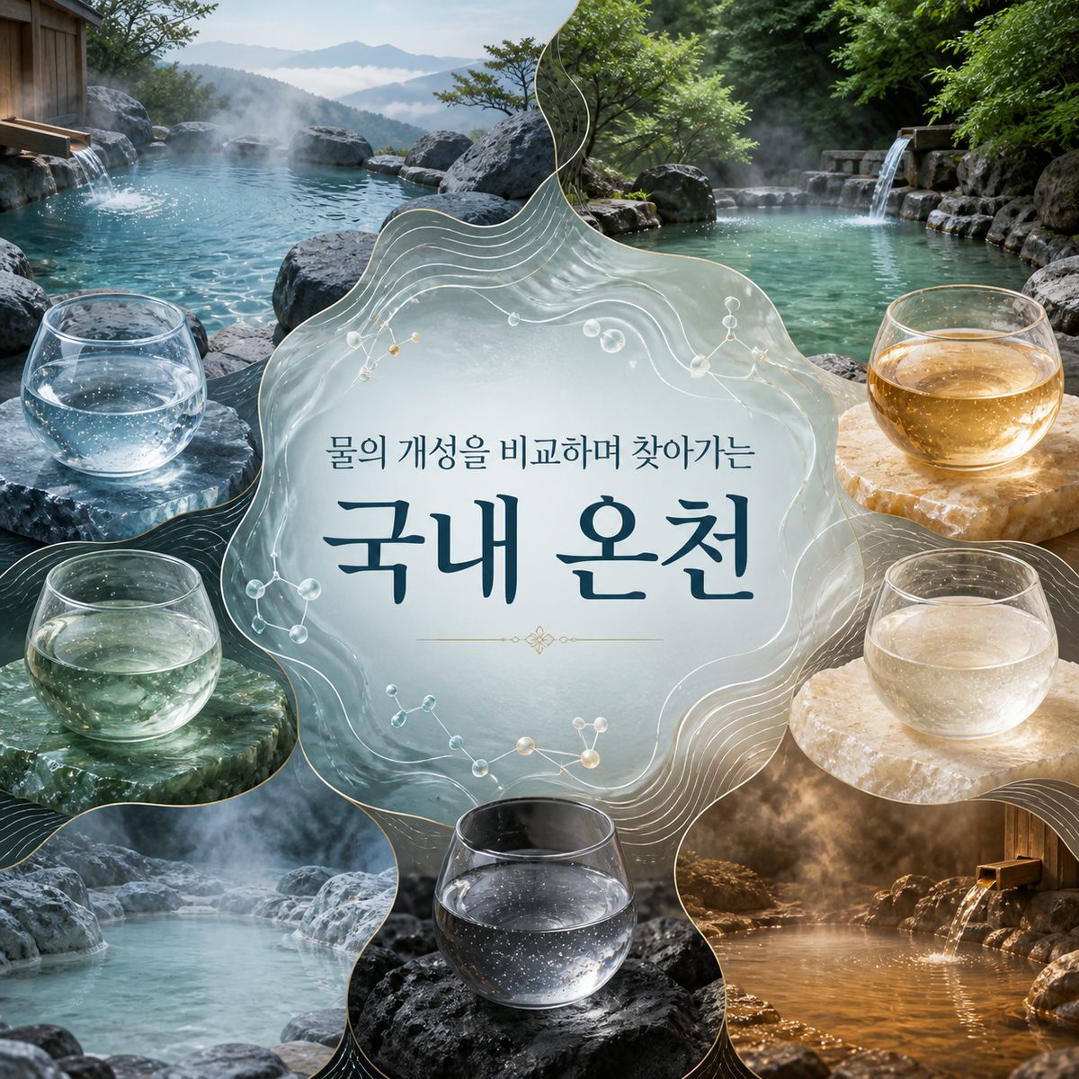 물의 개성을 비교하며 찾아가는 국내 온천